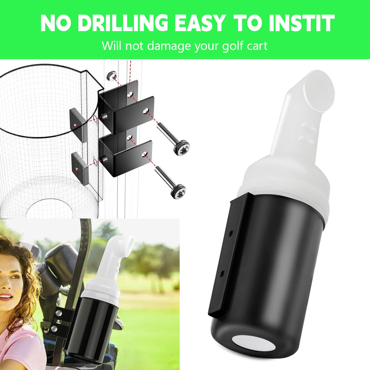 DIYOLFALL rattle-proof holder close-up prevents rattling during ride.