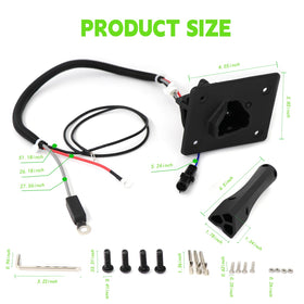 DIYOLFALL safety-tested charger receptacle ready for use