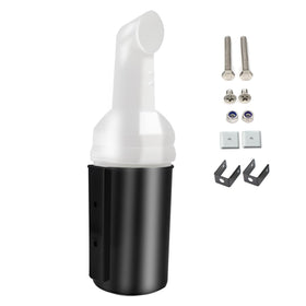 DIYOLFALL sand bottle holder mounted on a golf cart; universal fit helps turf maintenance.