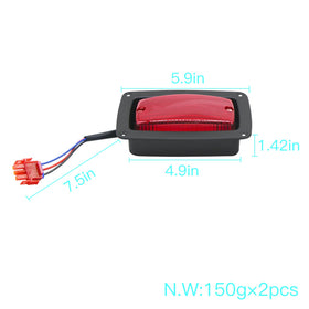 DIYOLFALL two LED tail lights set for complete rear visibility