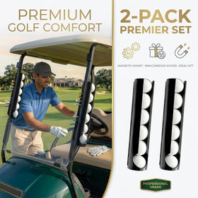 DMERHAC 3-in-1 dispenser with dedicated ball slots keeps essentials organized on the course.