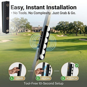 DMERHAC compact, portable accessory easily travels with you between holes.