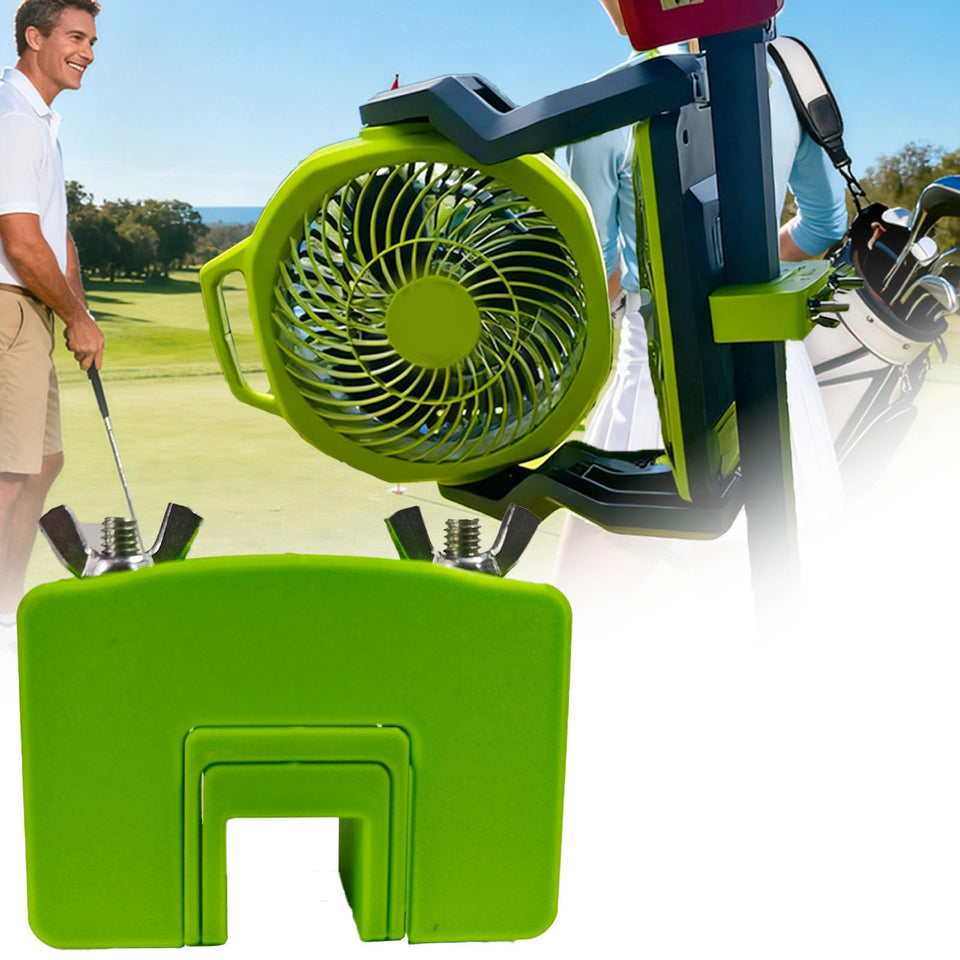 DMERHAC golf cart fan clip with universal mount for Ryobi PCL811 delivers stable cooling on the course.