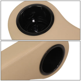 DNA MOTORING brown armrest with water-resistant vinyl cover for durability