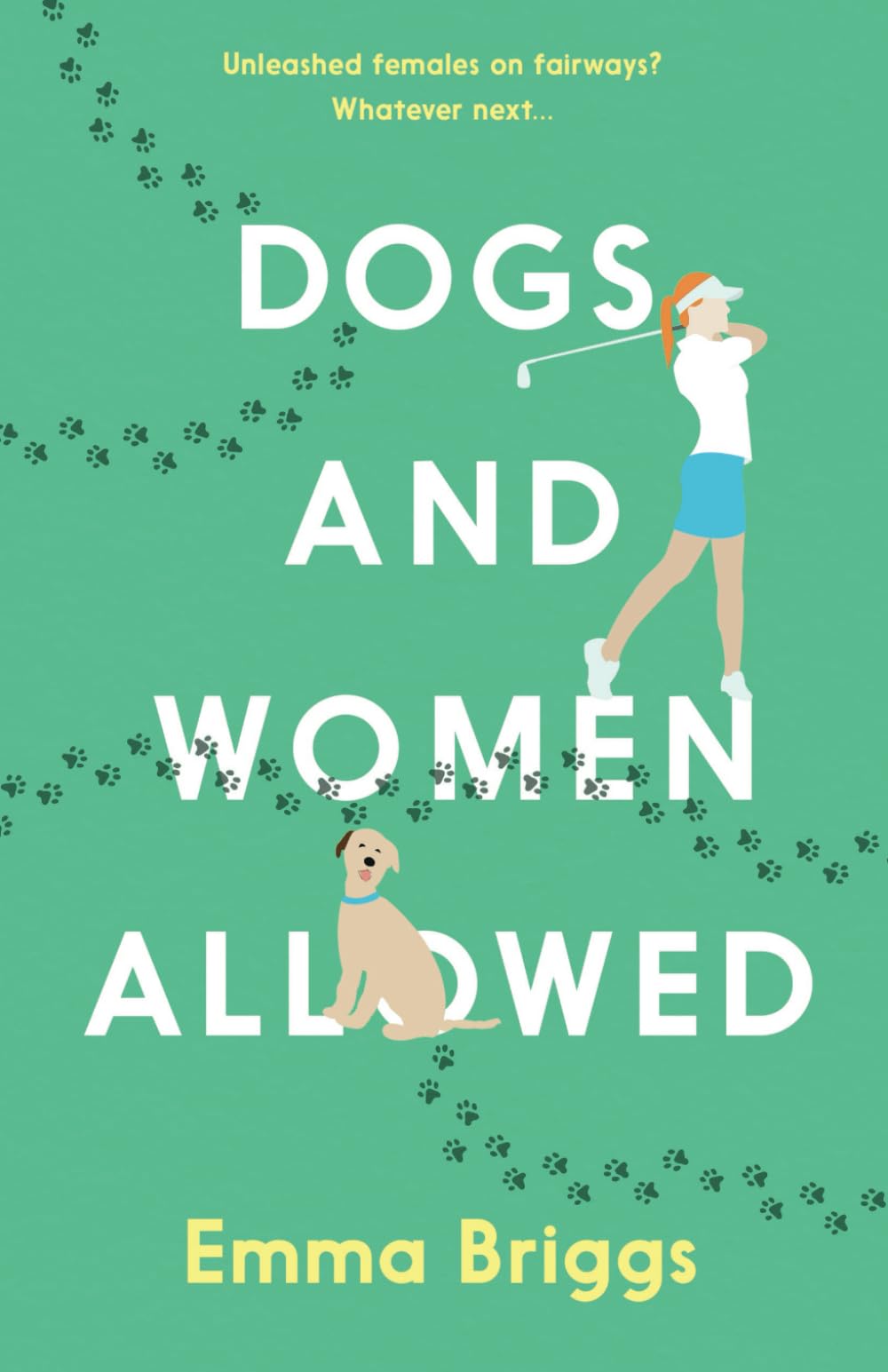 Dogs and Women Allowed book cover highlighting witty golf humor and inclusive storytelling