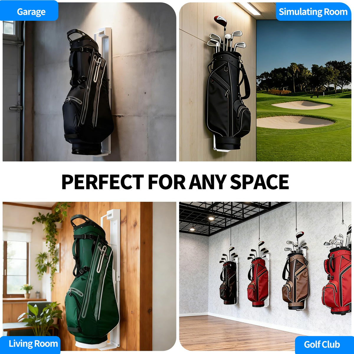 DOLEMODUO gift-ready golf rack for organized game spaces.