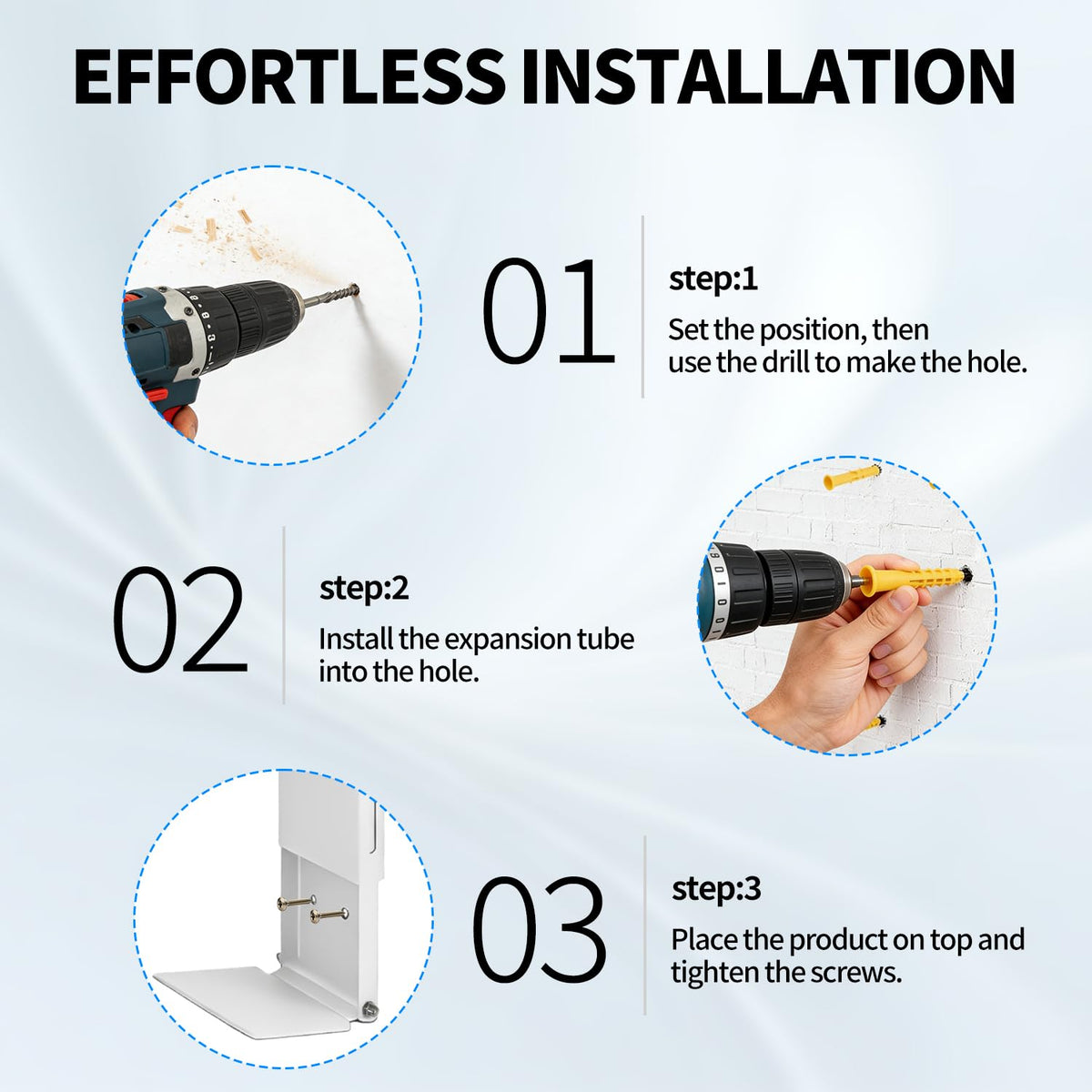 Protects golf equipment from moisture and wear with wall-mounted storage.