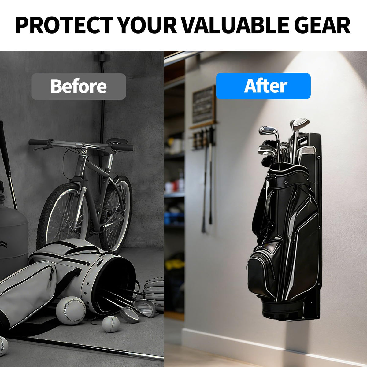 DOLEMODUO helps keep your garage or training space organized.