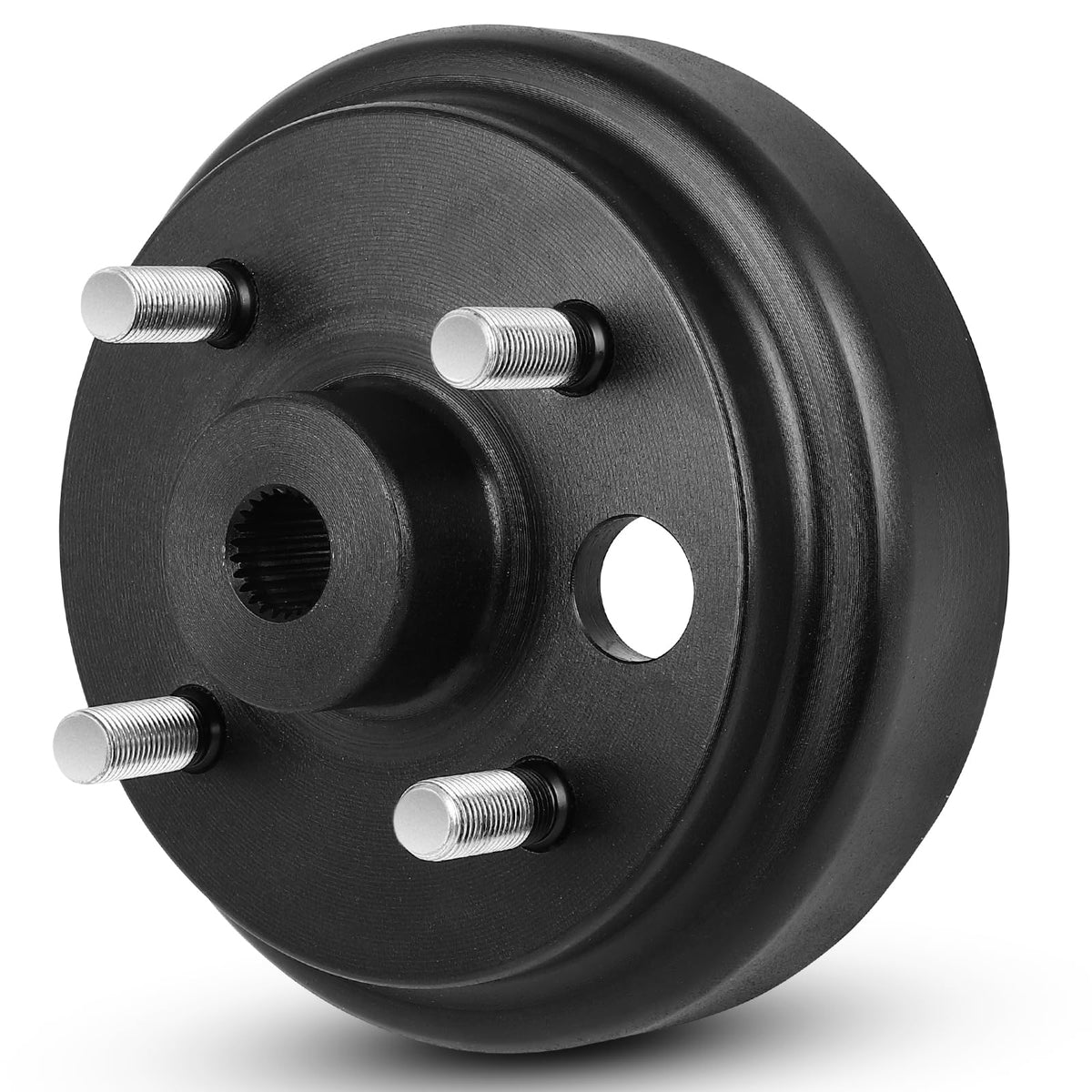 Dollate brake drum package includes washers, pins, and nuts for quick install