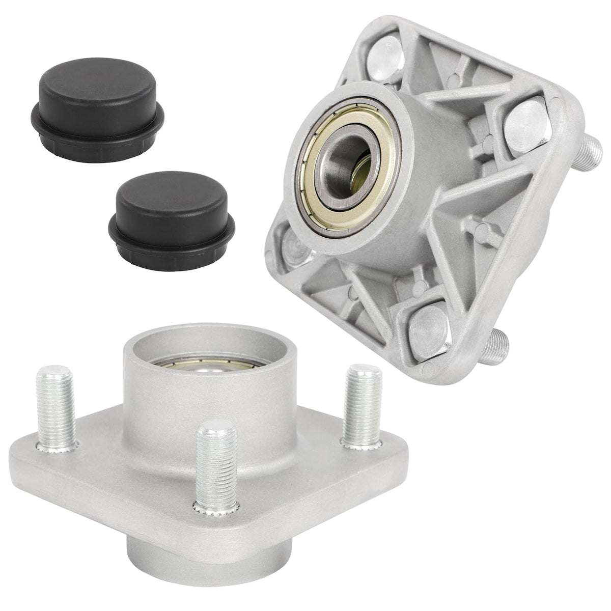 Dollate front wheel hub assembly for Club Car DS and Precedent ensures smooth steering.