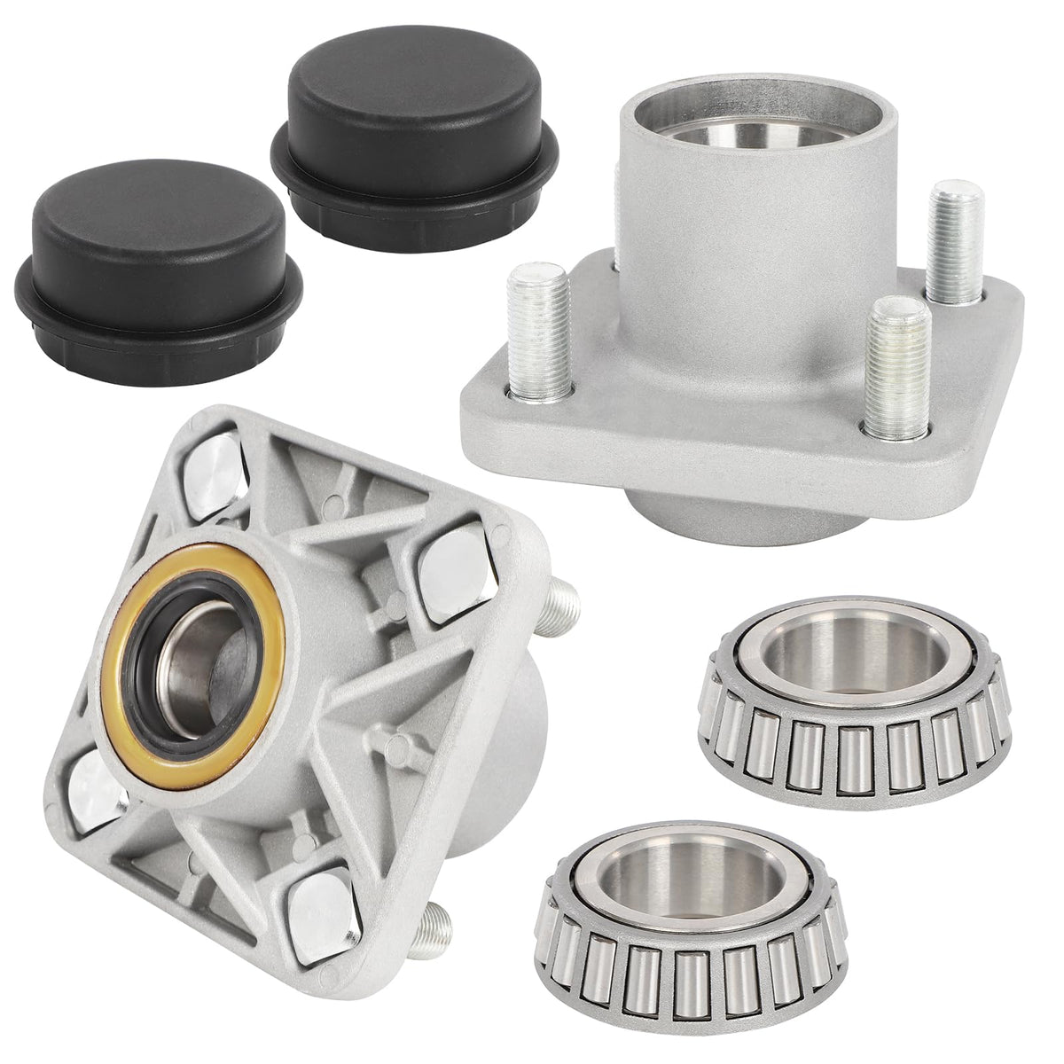 Dollate front wheel hub assembly for EZGO TXT improves steering stability.