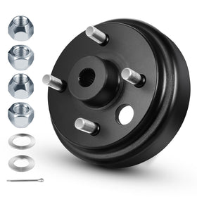 Dollate golf cart brake drum assembly with 24-tooth spline for EZGO TXT compatibility