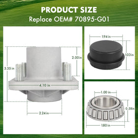 Dollate oil seal and bearing in front hub ensures smooth operation.