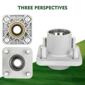Dollate plastic dust covers protect hub from dirt and moisture.