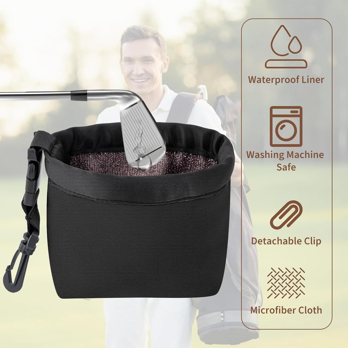 Dollform premium microfiber liner delivers deep cleaning for muddy balls