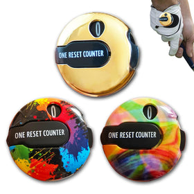 Donano golf score counter clip-on attached to a glove for easy scoring