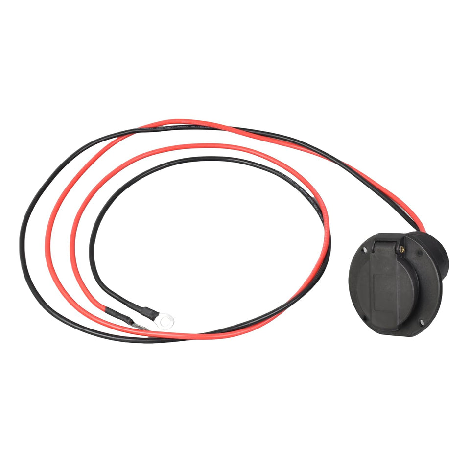 DongJinK charge receptacle for Star EV Classic 2008+ showing sturdy build and secure fit.