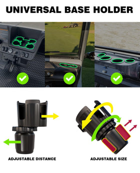 DoohowCase universal fit heater installed in a golf cart cup holder