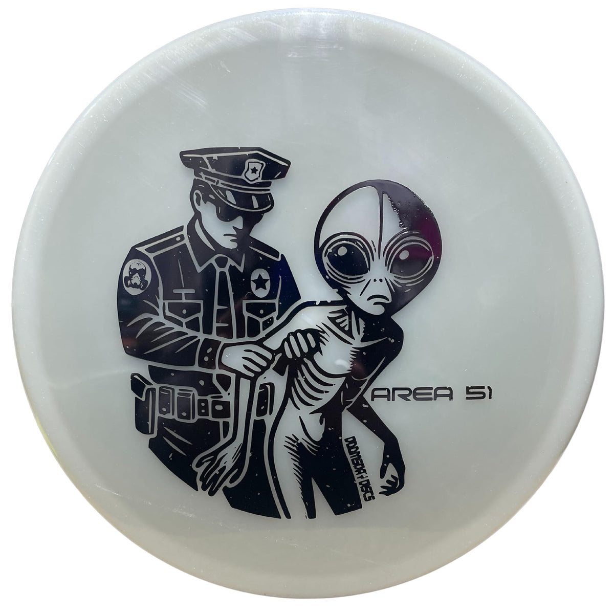 Doomsday Discs Area 51 glow putter for stable approach shots in low light