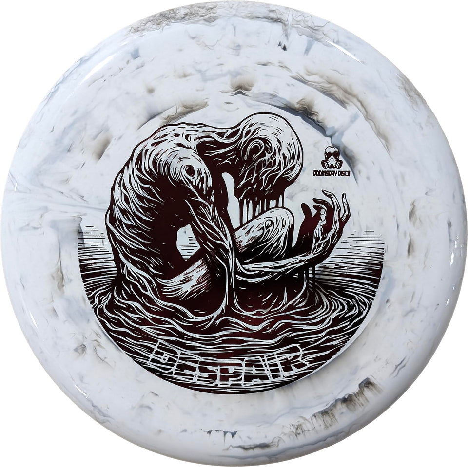 Doomsday Discs Despair midrange in white, ideal for precise straight shots on tight fairways