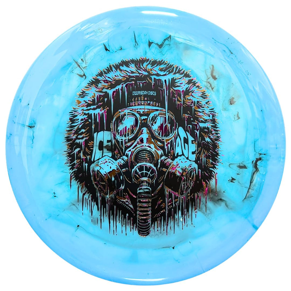 DOOMSDAY DISCS Ice Age fairway driver shaping lines around trees.