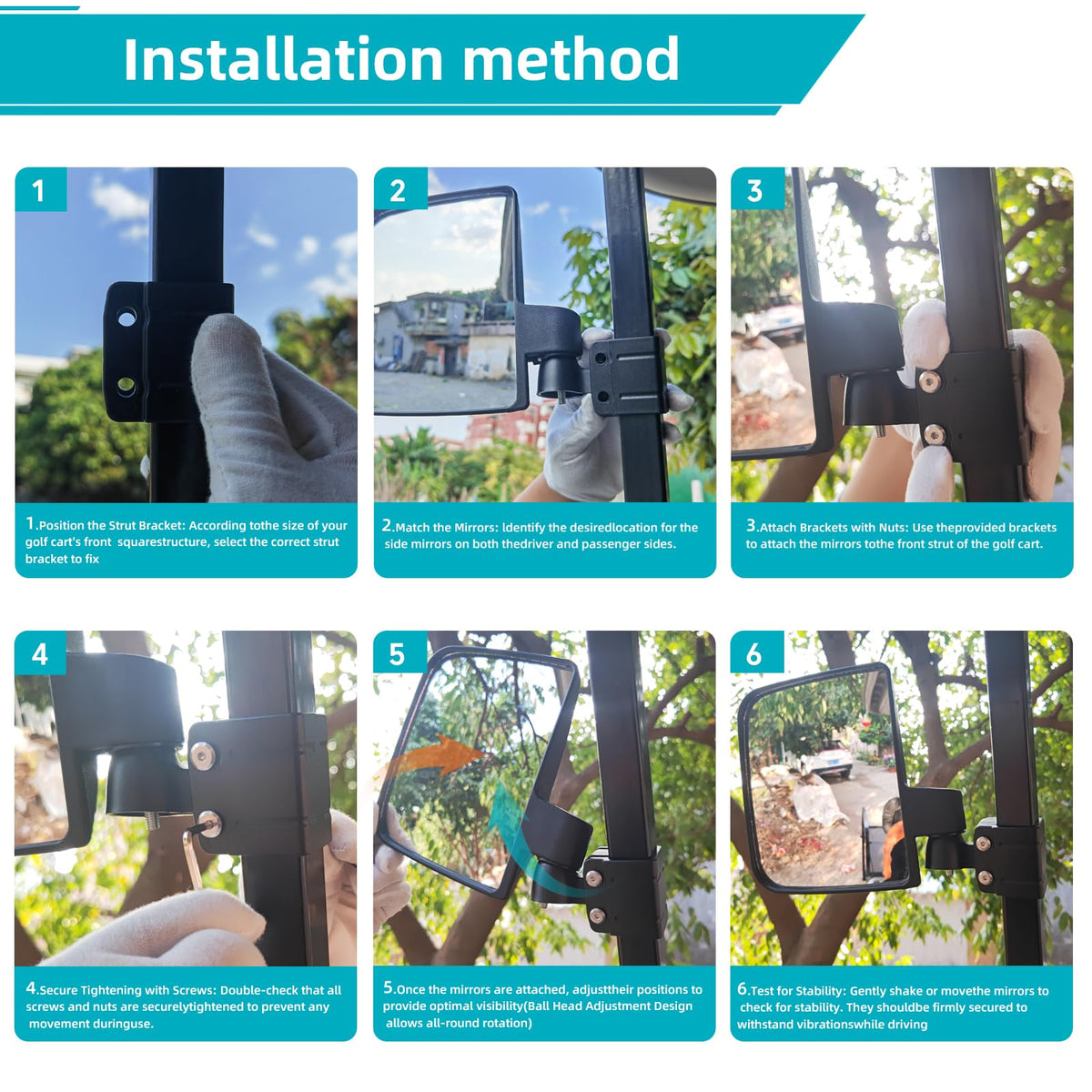 DoonMi no-drill installation saves time and preserves cart integrity
