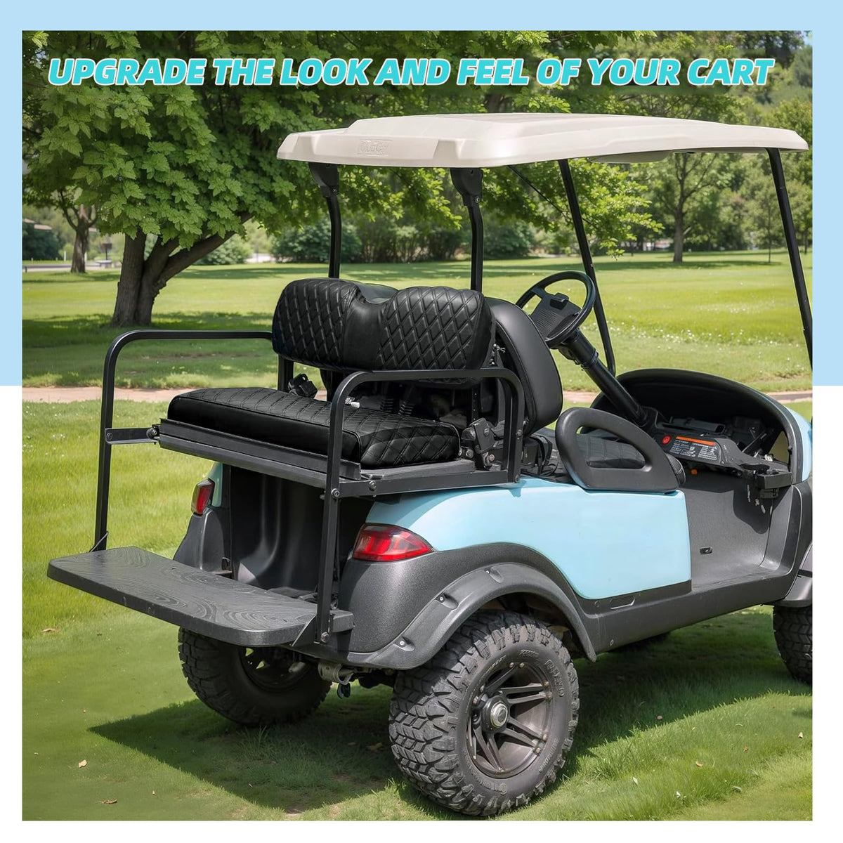 DoonMi rear seat cover installation with adjustable straps is tool-free