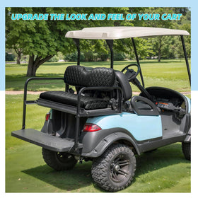 DoonMi rear seat cover installation with adjustable straps is tool-free