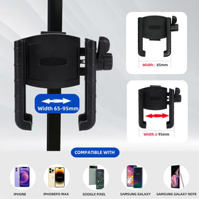 DoonMi adjustable-width golf cart phone holder fits most smartphones.