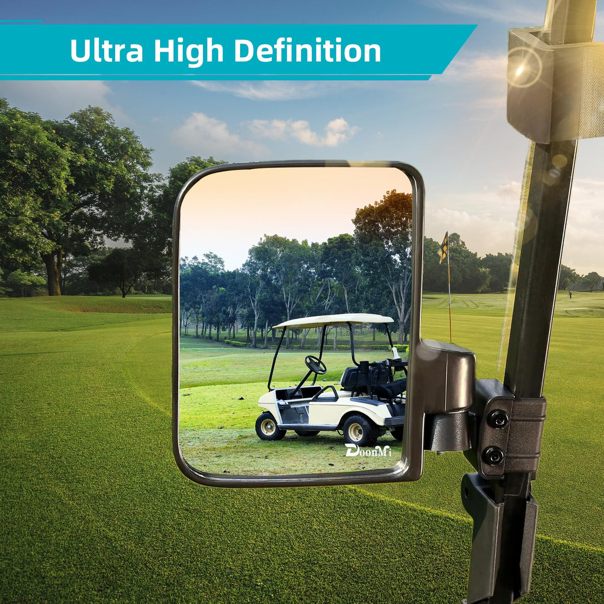 DoonMi HD clear glass enhances daytime rear visibility