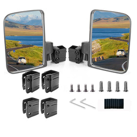 DoonMi side-view golf cart mirror with no-drill installation for safer reversing