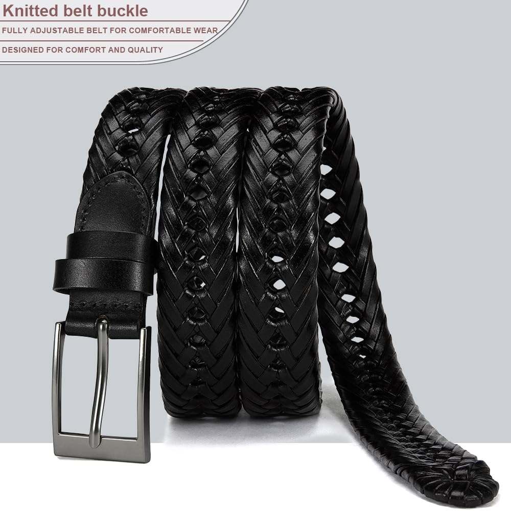 DOOPAI belt close-up view of braided texture highlighting quality and craftsmanship