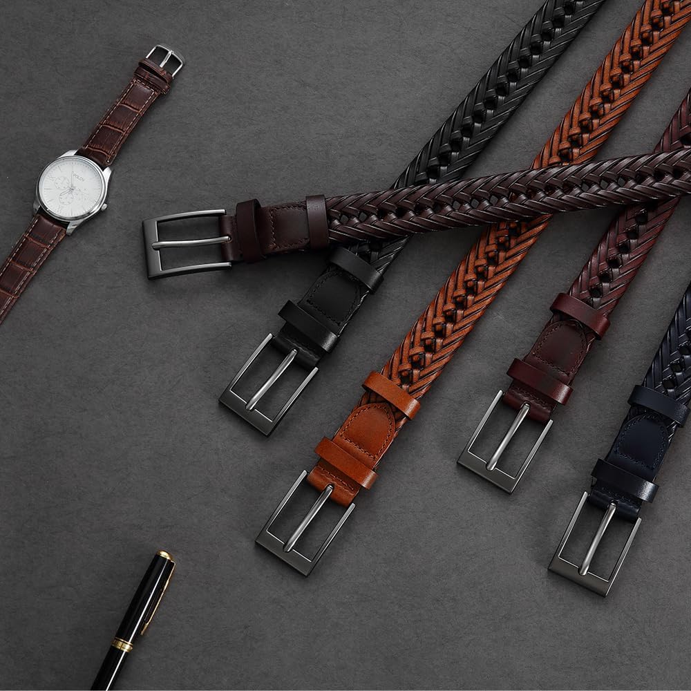 DOOPAI belt suitable for golf outfits with stylish braided detail