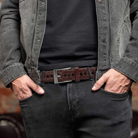 DOOPAI hand-finished braided belt smooth edges for premium feel.