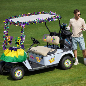 DoubleFill Mardi Gras color theme highlights your event with vibrant visuals.