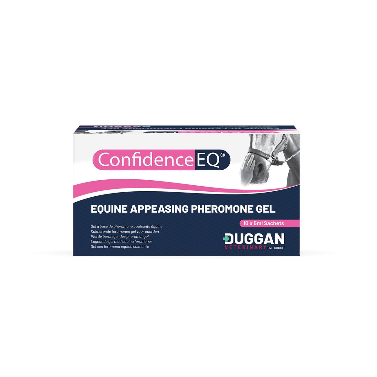 Dover Saddlery Ceva Confidence EQ gel bottle pour calms anxious horse during training