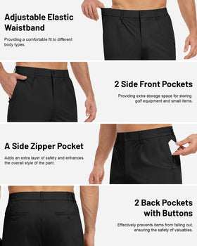 DOWMQ drawstring waistband with adjustable fit feature.