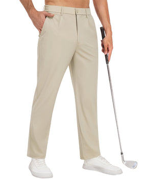 DOWMQ men's golf pants high-stretch fabric for all-day comfort on the course.