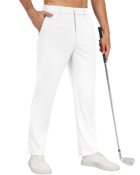 DOWMQ men's golf pants with high-stretch fabric for all-day comfort