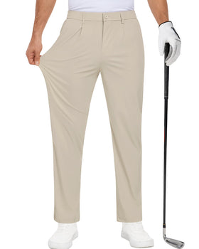 DOWMQ mens golf pants with five pockets for secure essentials