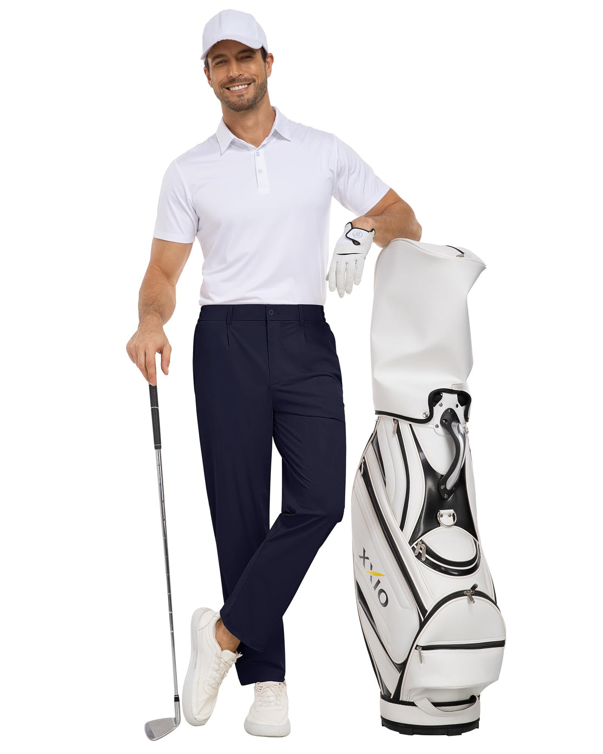 DOWMQ pants feature a straight leg sport style for a clean look on course.