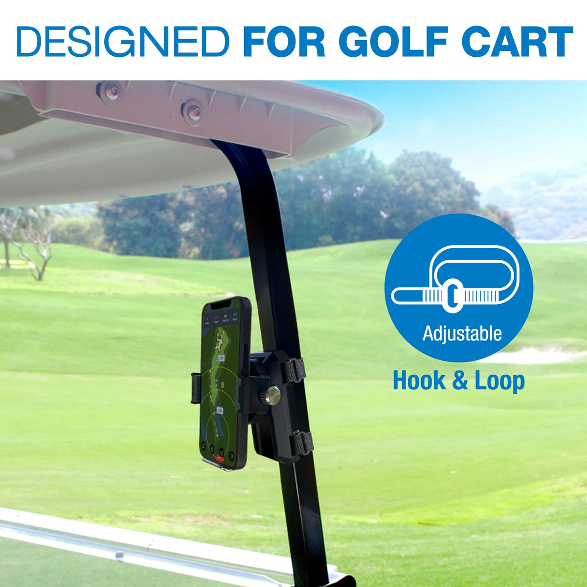 Dprofy cart phone holder enables easy one handed operation on the move