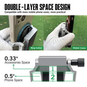 Dprofy magnetic holder on metal surface stabilizes your phone