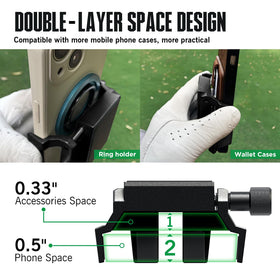 Dprofy strong N52 magnet closeup showing stable hold on inclined terrain