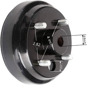 Dr.Acces brake drum center hole 3/4-inch specification for correct fit