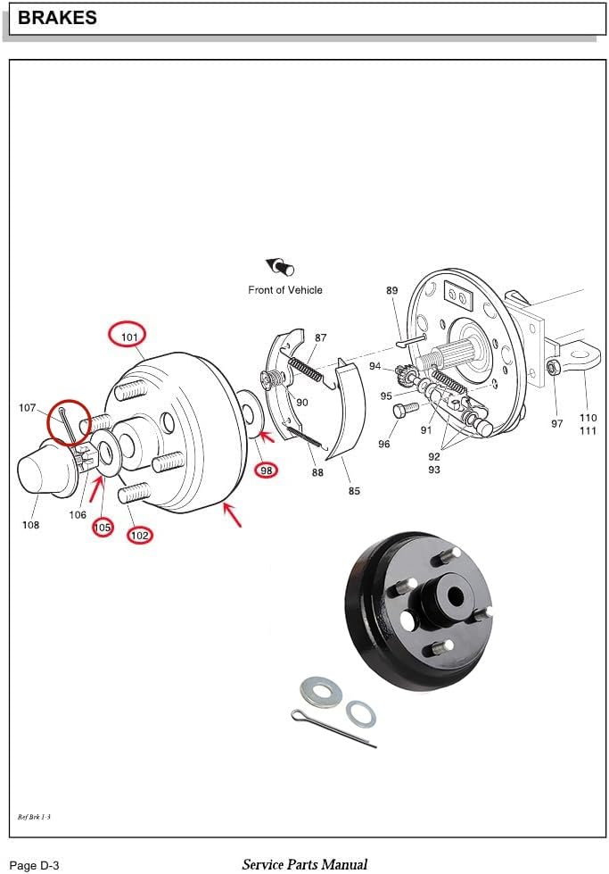 Dr.Acces two-pack brake drums for EZGO TXT golf carts, ready for replacement