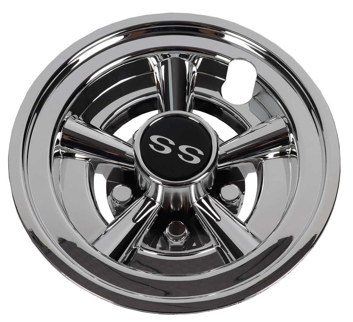 Dr.Accessories golf cart 8-inch wheel covers package of 4 refresh exterior with silver finish