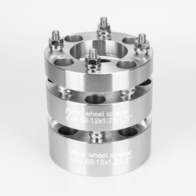 In-use image shows spacers mounted on wheel for EZGO/Yamaha/Club Car