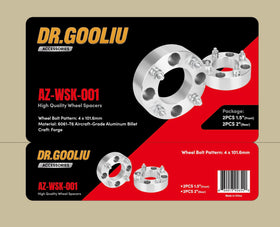 Dr. Gooliu wheel spacers kit front 1.5 inch view improves front stance and handling