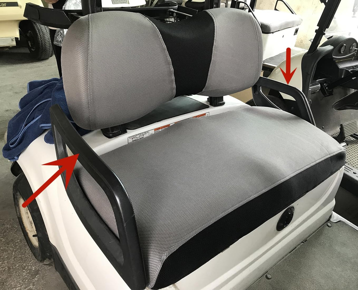 Dr.Acces arm rest padding close-up highlights durable surface.